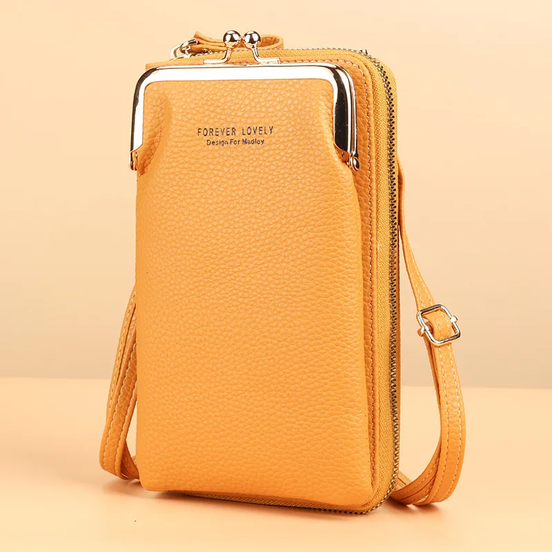 Stylish Mini Leather Crossbody Wallet Bag