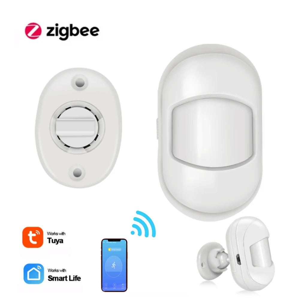 Tuya ZigBee 3.0 PIR Motion Sensor Human Body Infrared IR Detector Wireless Mini Home Security with Smart Life Gateway Hub 1/5PCS