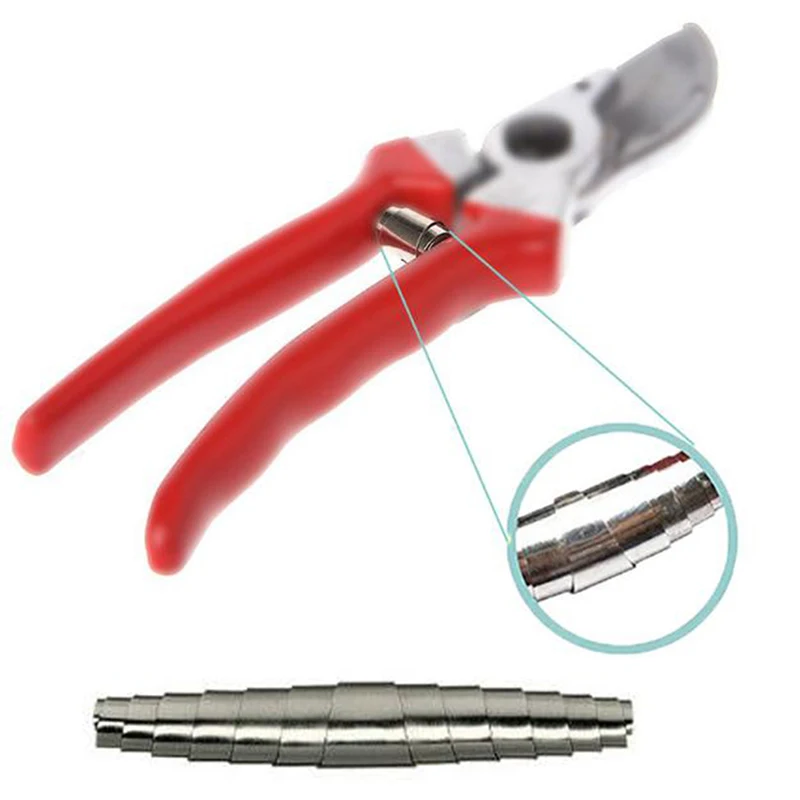 Garden Pruner 2pcs Gardening Pruner Replacement Springs Stainless Steel Shears Plants Scissors