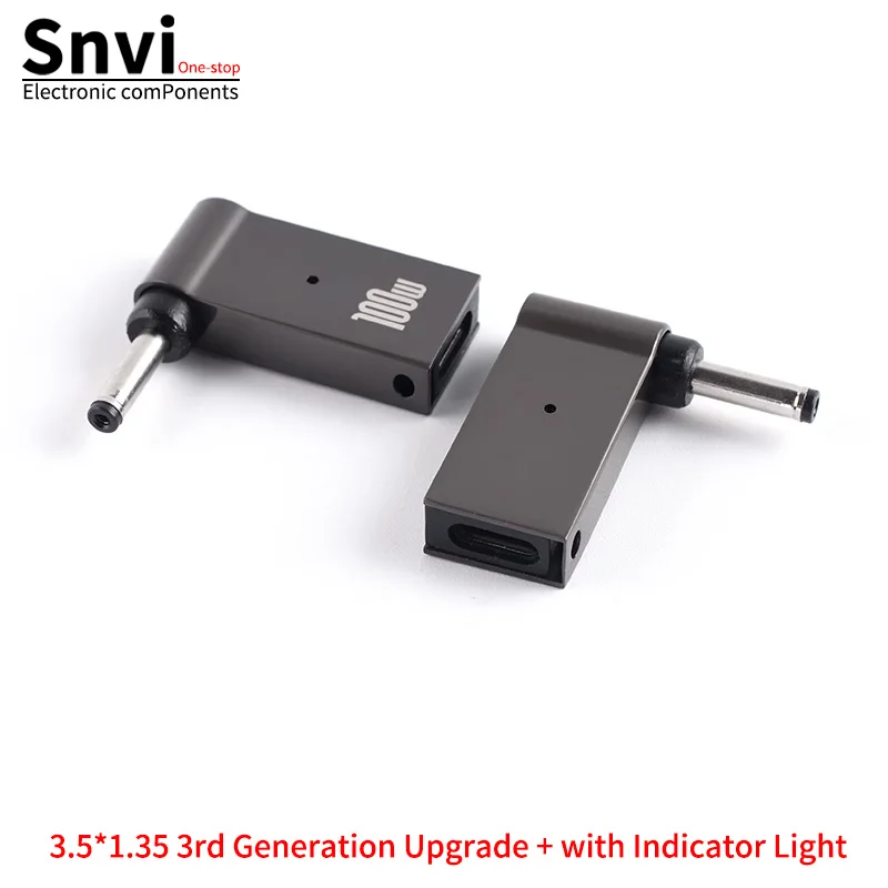 High-Power 100W Fast Charging Adapter: Type-C to DC PD Trigger Cable with Round/Square Port