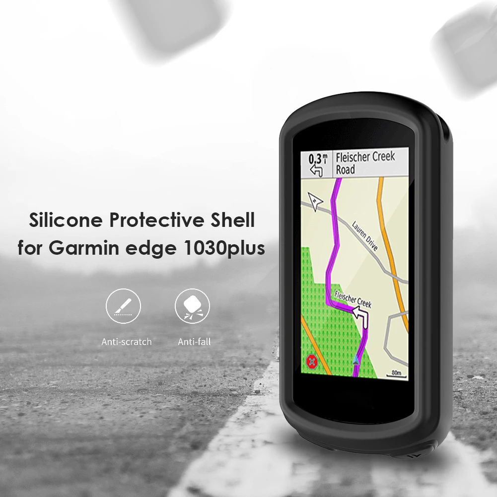 Silicone Case Protective Cover Shell for Garmin Edge 530/130/1030plus GPS Bike Computer Durable Slip-proof Anti-fall Protection 