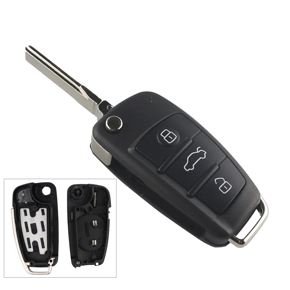 315/433Mhz Remote Car Key for Audi Q7 B7 Q3 A3 TT A2 A8 A6 A6L A4 S5 C5 C6 B6 A4L A5 Q5 S RS S18X0837220 8P0837220D ID48 No Logo