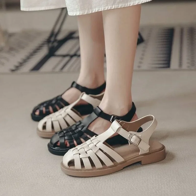 Sandals For Women No Heel Anti Slip Hot Flat Rubber Daily Woman Shoes The Best Wholesale Bulk And Low Price Summer Sale Vip On F - 5