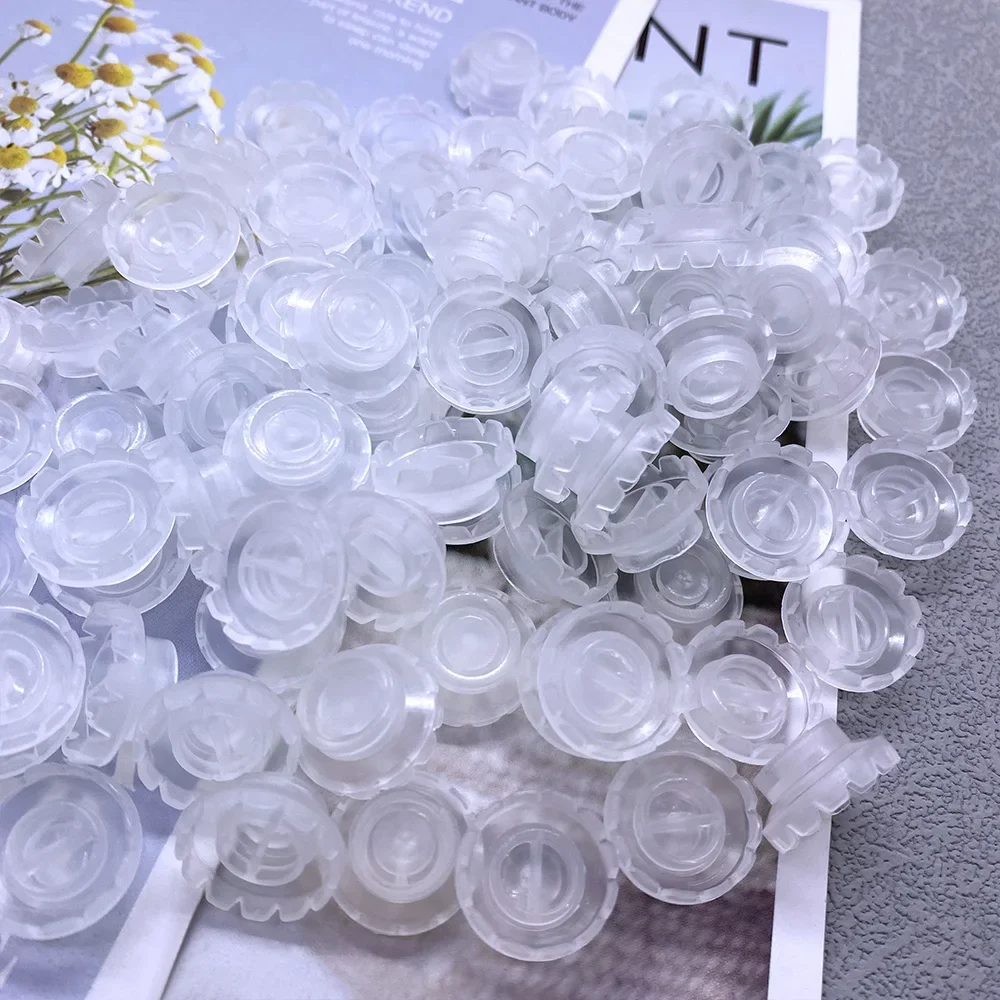 Zanse100pcs Eyelash Extension Pink Flower Glue Delay Cup Tattoo Adhesive Pigment Holders Grafting Eye lashes Holding Trays Tools