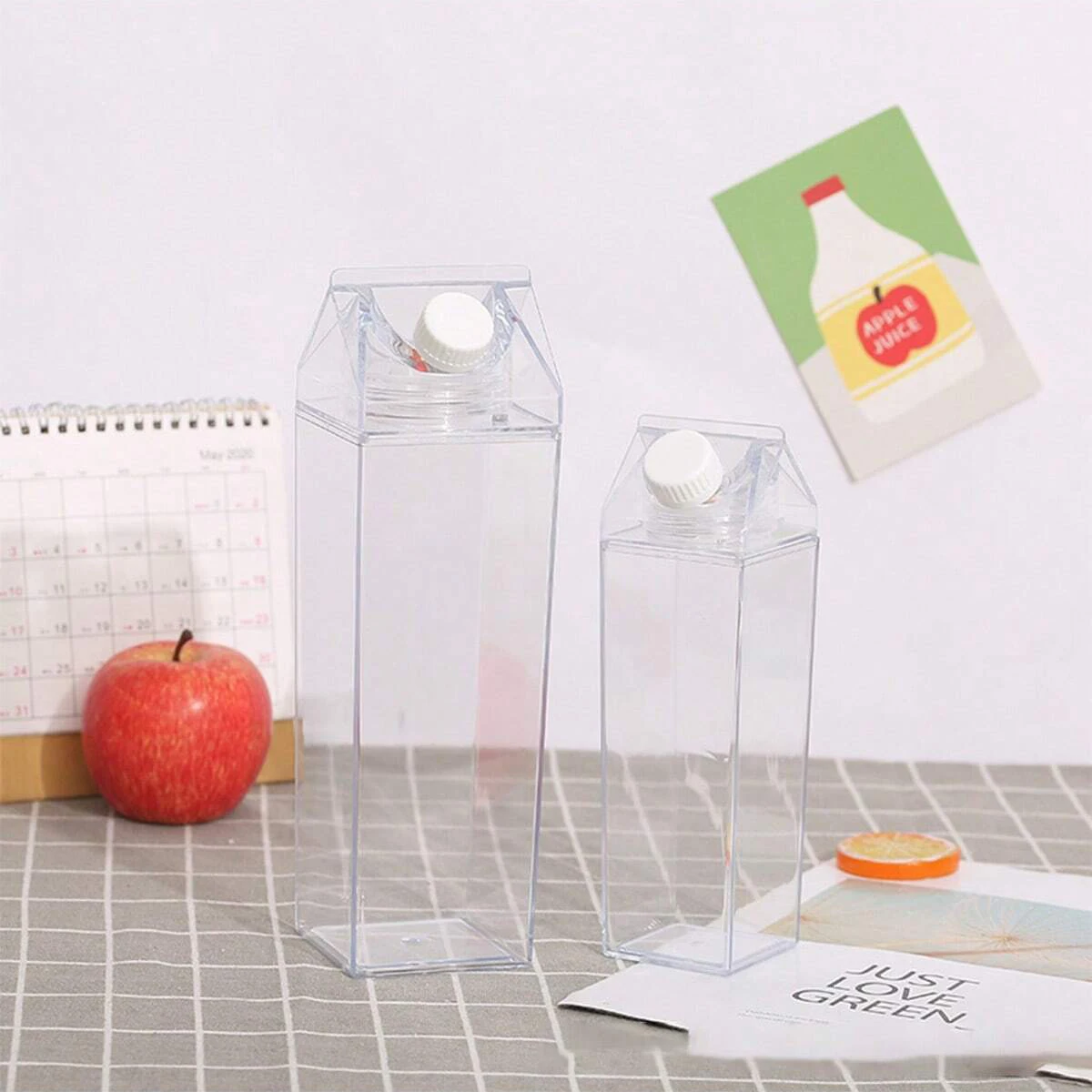 1pc-square Milk Cup can be rotated to seal fresh milk storage bottles