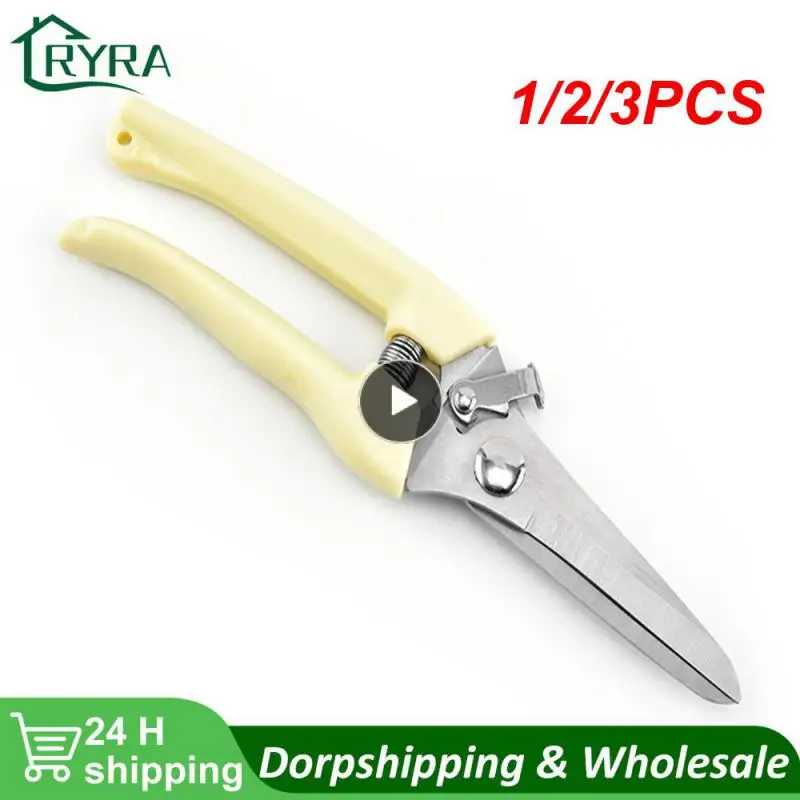 

1/2/3PCS Garden Pruner Shears Hand Tools Bonsai For Gardening Stainless Steel Gardening Pruning Shear Scissor For Flowers