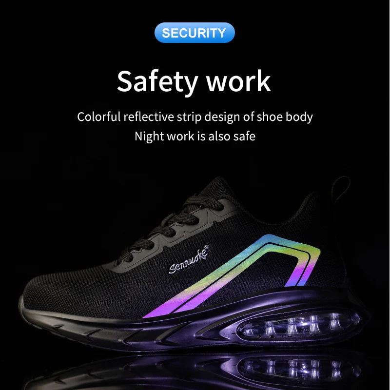 COOU Veiligheidsschoenen Heren Dames Waterdichte Hoog Werkschoenen Lichtgewicht Veiligheidslaarzen met Stalen Neus Sportieve Beschermende Schoenen Kaki 44