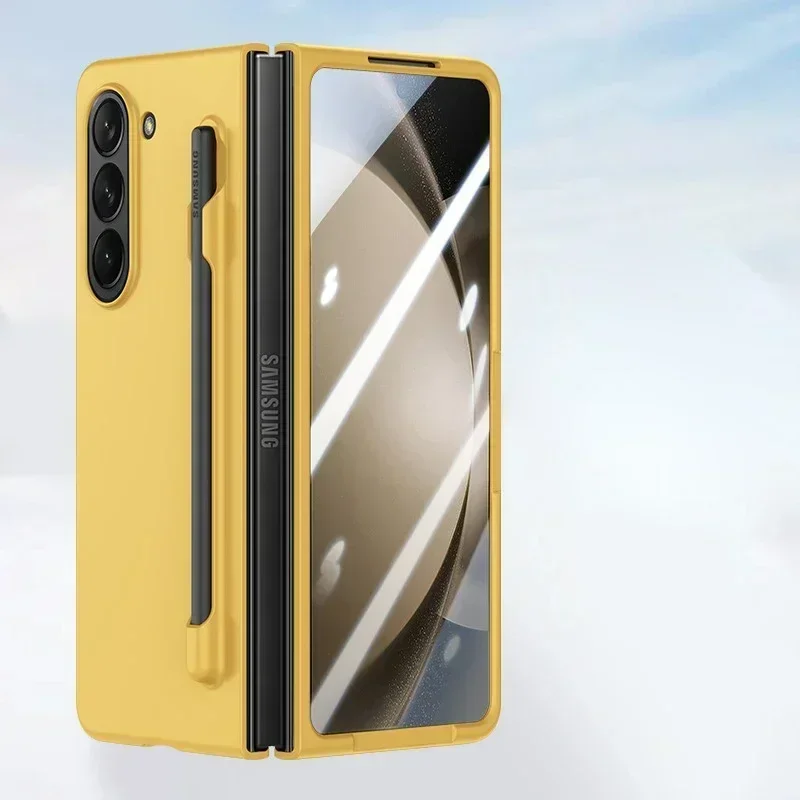 Matte Solid Color Case with S Pen Holder and Slim Screen Protector