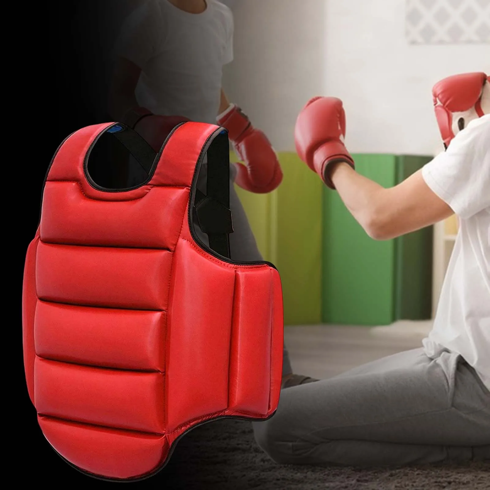 Chest Protectors For Martial Arts Boxing Belly Pad Chest Guard MMA