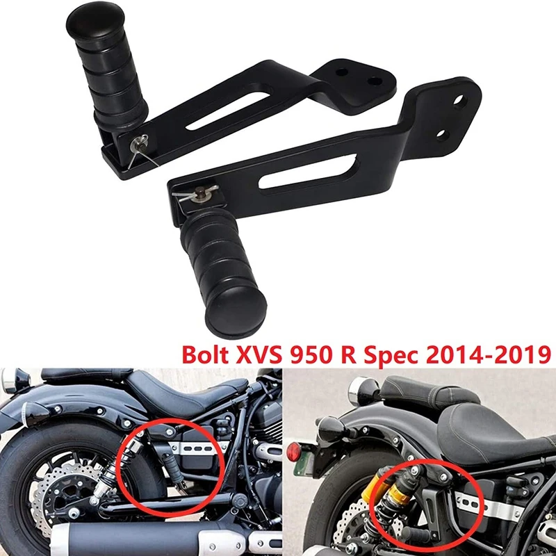 

Комплект черных кронштейнов для пассажирских ножек и подножек для Yamaha Bolt XVS 950 R Spec 2014-2019