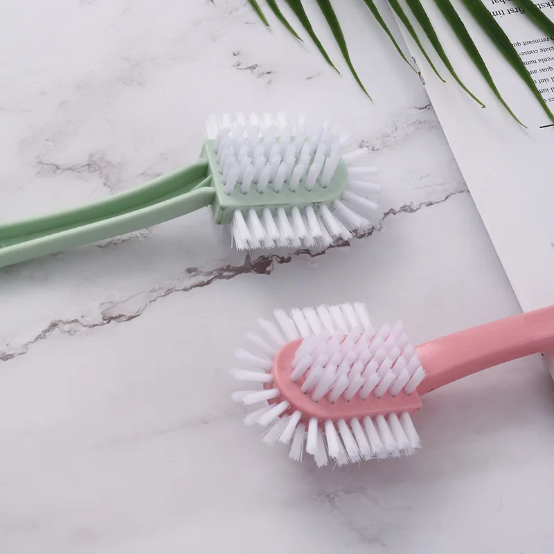 Household Shoe Washing Brush Five Side Brush Multifunctional Laundry Brush White Shoe Collar Cleaning Brush Long Handle Brushes 3