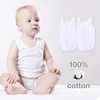 2/3/5pcs Newborn Baby Bodysuit  Unisex Baby Boy Girl Summer Clothes Sleeveless Jumpsuit Outfit Bebes Cotton White Vest Overall 2