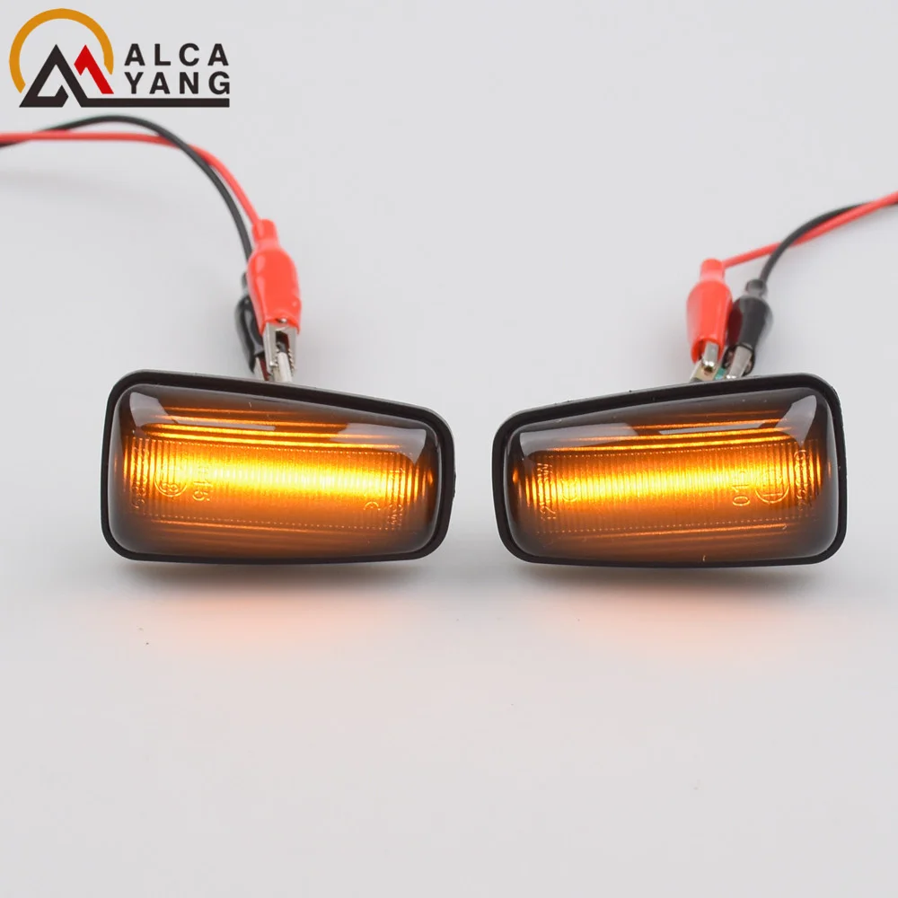Clignotants Latéraux Dynamiques LED Pour Peugeot 306, 106, 406, 806 - Fonction Feux De Position + Clignotant - Verre Fumé - Lot De 2 (gauche/droite) - 10