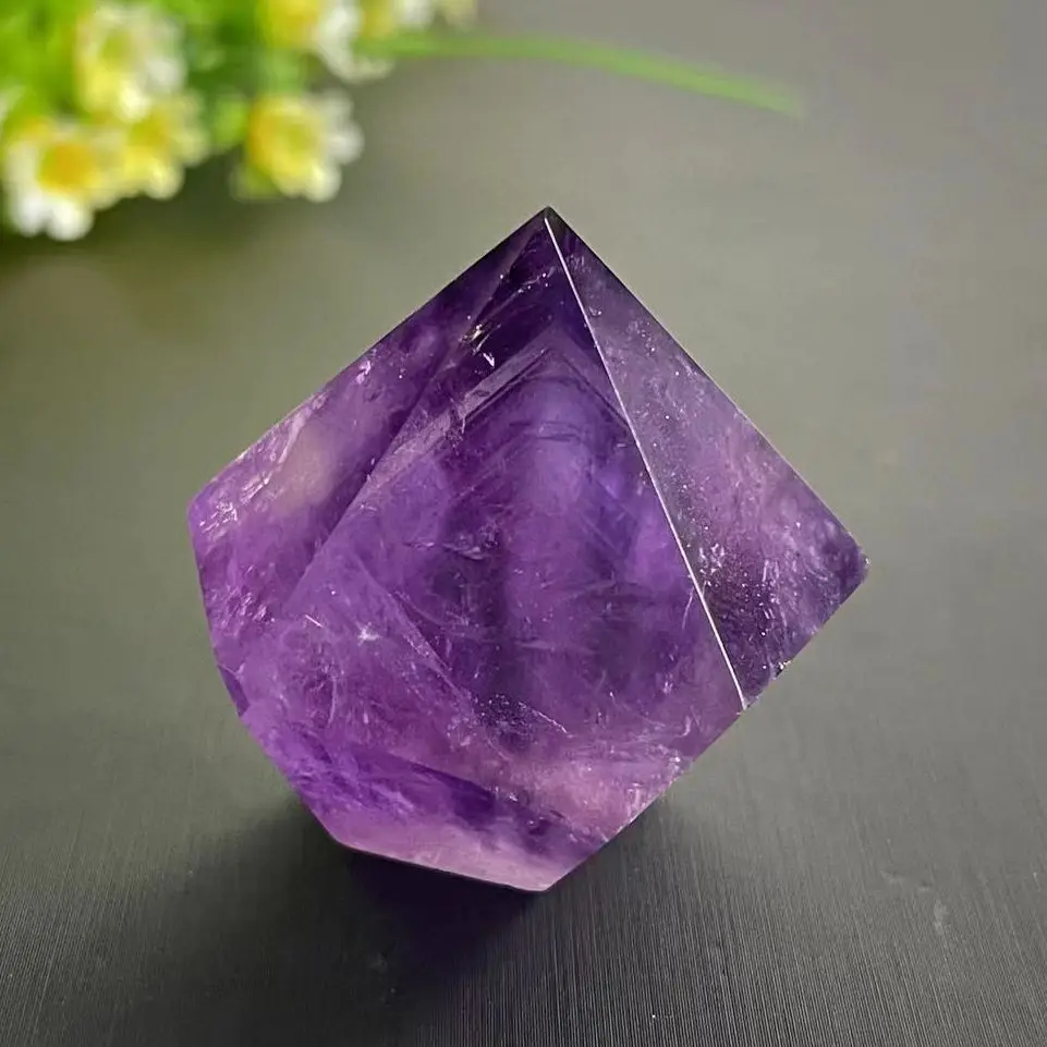 1PC 35-55G High Quality Natural Amethyst Point Healing Family Decoration Mini Decoration 2