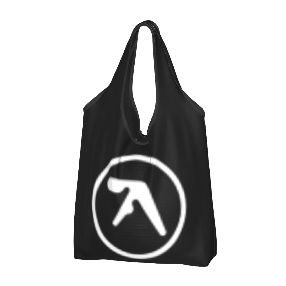 

Aphex Twin Grocery Bags Durable Large Reusable Recycle Foldable Heavy Duty Shopping Eco Bag Washable Attached Pouch