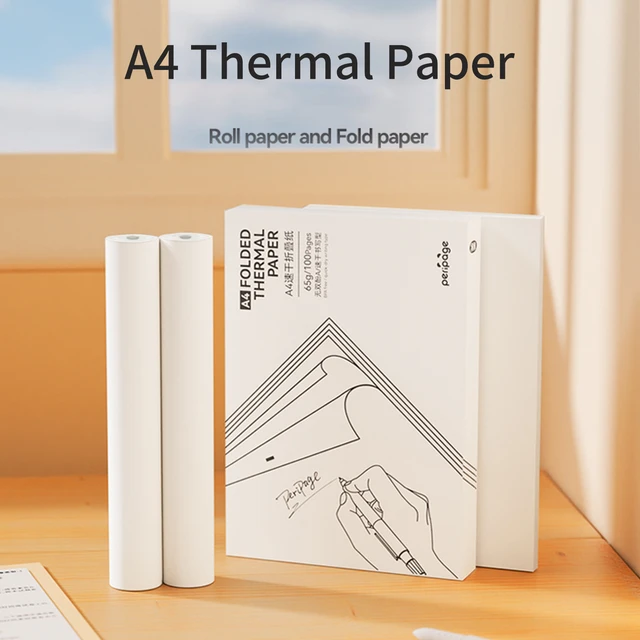 Piega carta termica compatibile con la stampante termica PeriPage