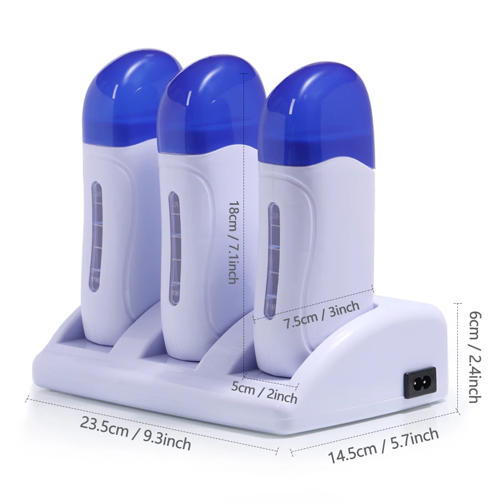 Portable Wax Roller Warmer 3 Types For Women s Hair Removal Roll on Home and Salon Waxing Machine With Cartridges