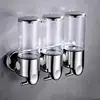 Wall Mounted Bathroom Shampoo Dispenser Double/triple Liquid Soap Dispenser Holder Soap Head Shower Liquid Dispenser Container 1