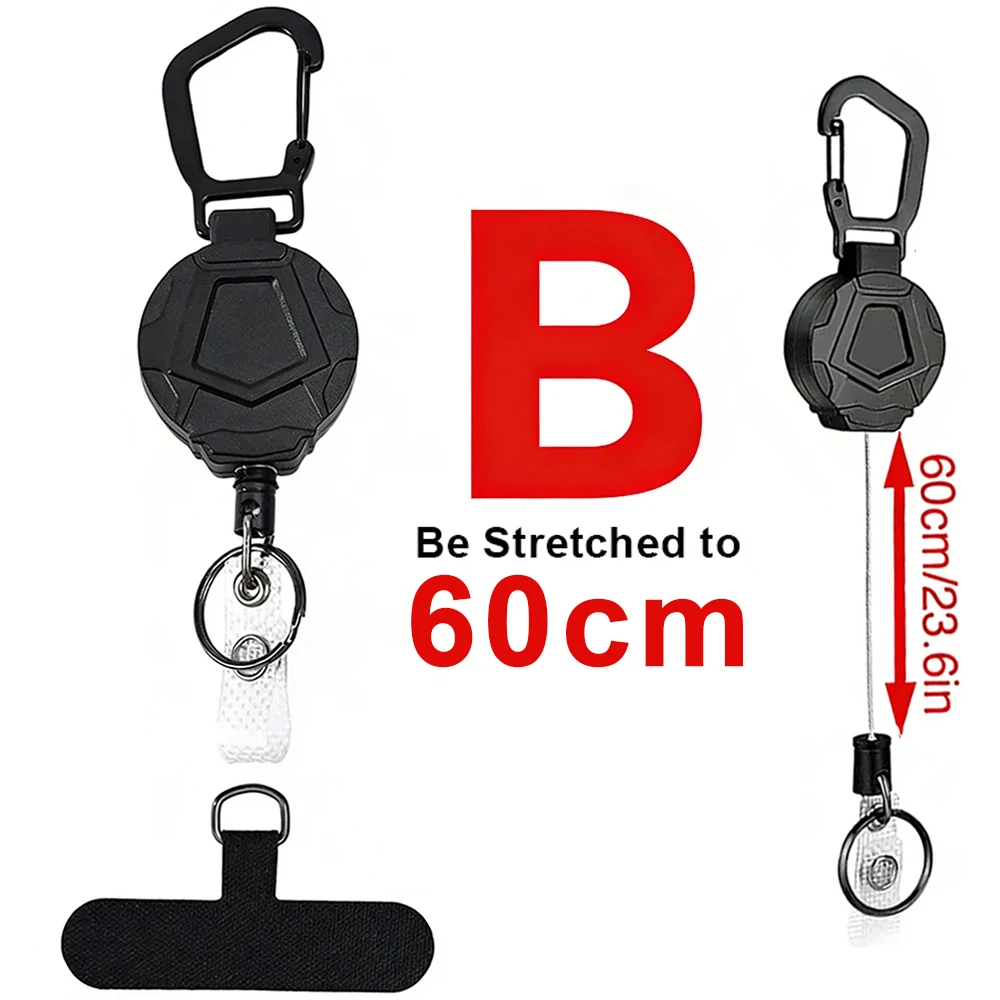 Retractable Anti-Theft Phone Holder with Belt Clip - Pack Options Available