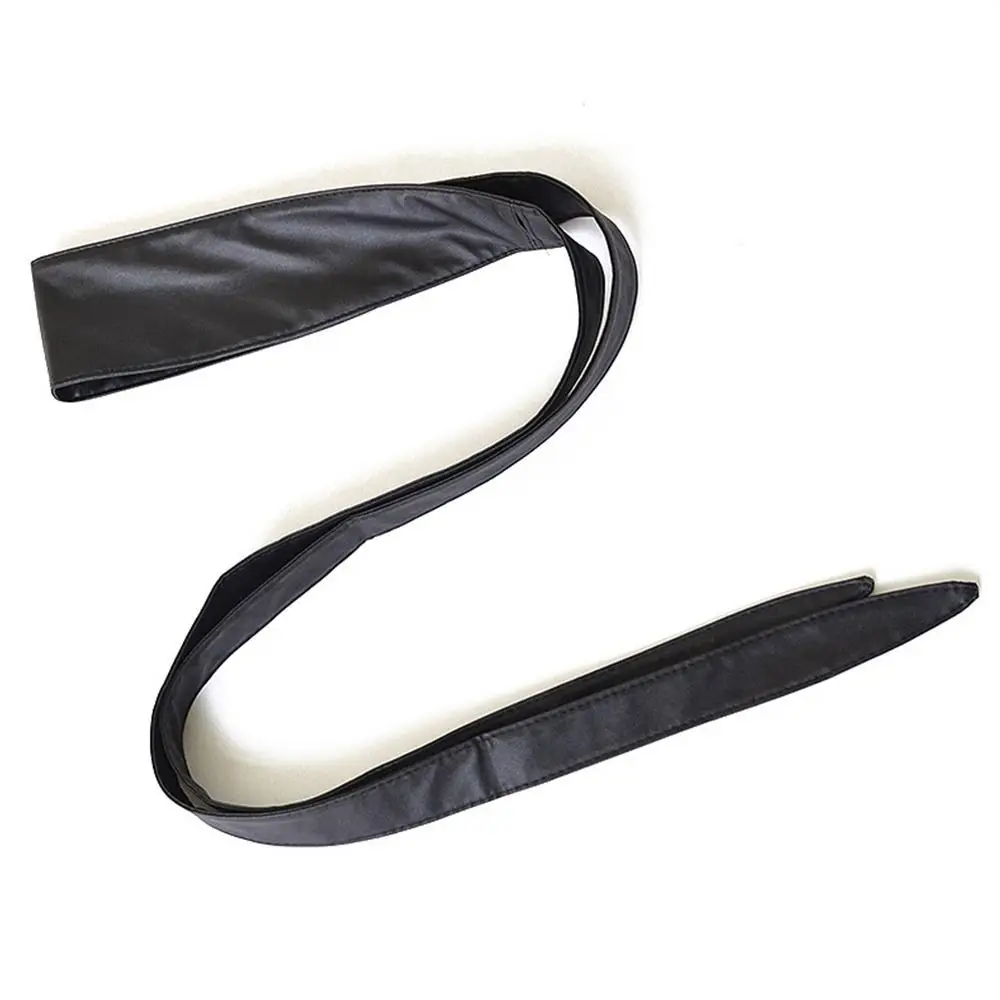 Frauen Lace Up Gürtel Mode PU Leder Bowknot Gürtel Mehr Breit Binden Bund Krawatten Bogen Damen Kleid Dekoration – Detail 9