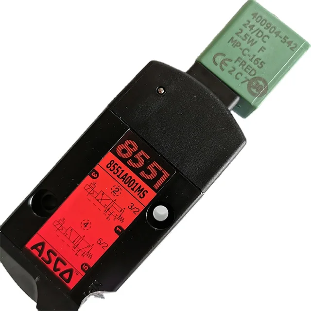

ASCO 24/DC ASCO 3/2-5/2 Series 8551 Direct Mount Inline Spool Valve SC8551A001MS Solenoid Valves