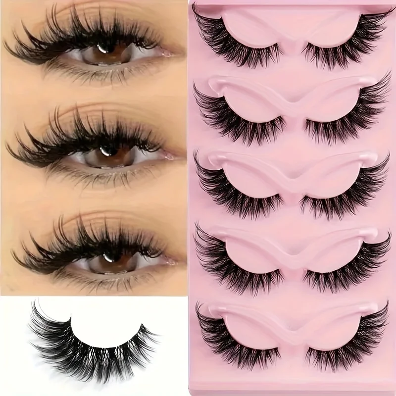 cateyes false lashes: 01 - catwalk – edgars Images... 5-Pairs-Cat-Eye-False-Eyelashes-Hypoallergenic-Natural-Long-Manga ...