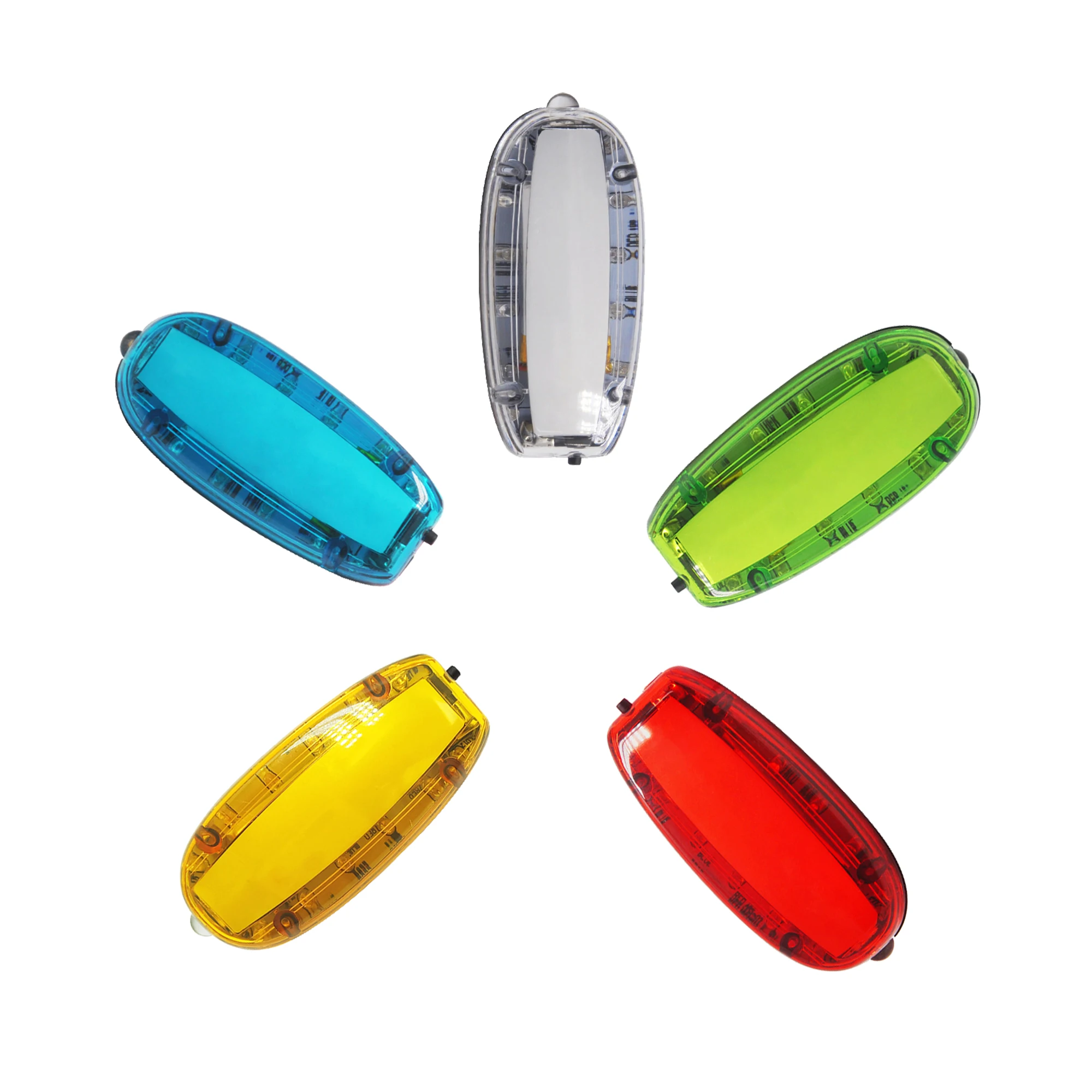 Color LED Flashing Shoulder Lamp Light Alarm Patrol Warning Blue Red Yellow Red Green