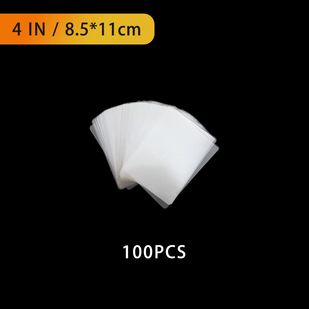 100 قطعة فيلم الترقق الحراري PET للصور/الملفات/الب...