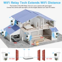 Беспроводная система видеонаблюдения Smar, комплект Wi-Fi-камер, IP-камеры 6 МП с двойным объективом, аудио безопасности, 8-канальный NVR, комплект видеонаблюдения ICse — изображение 3