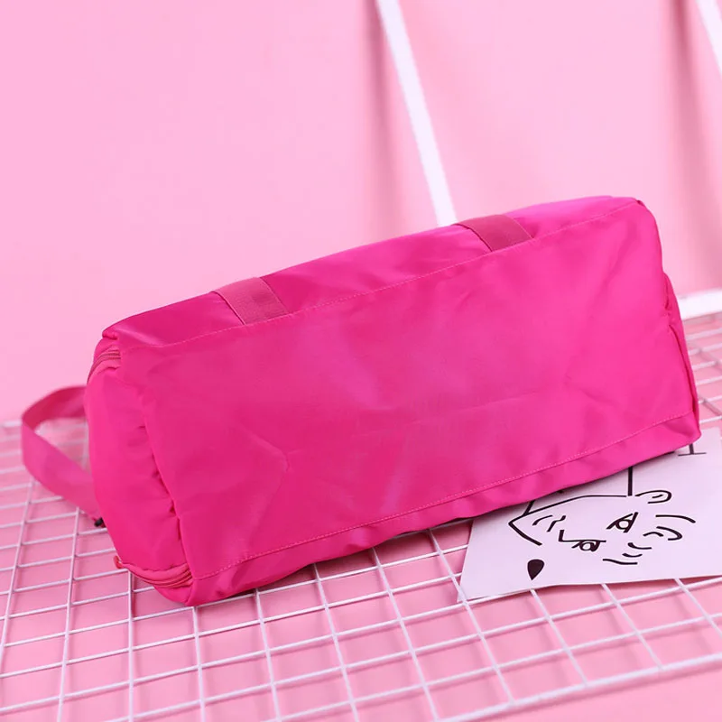 Fashion Short Distance Fitness Independent Shoe Compartment Pink Dry And Wet Separation Travel Swimming Exercise Yoga Bag