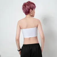 Nouvelles femmes poitrine liant lesbienne Trans haut court plat poitrine liant soutien-gorge Les Corset boucle extensible Tomboy soutien-gorge réservoirs poitrine enveloppement 5