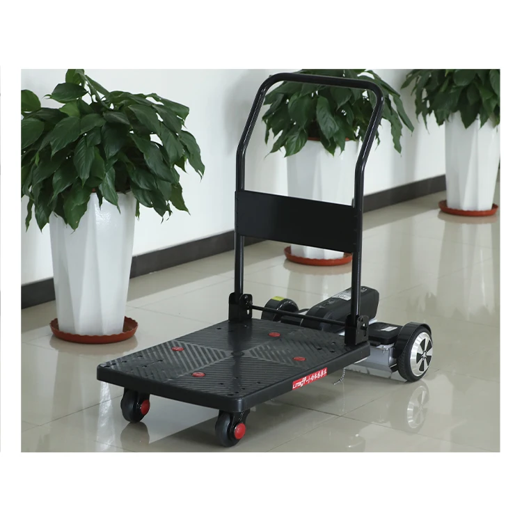 

Foxtechrobot Electric Trolley Flatbed Logistics Picking Truck Turnover Folding Trolley Self-Balancing Scooter Hand Cart