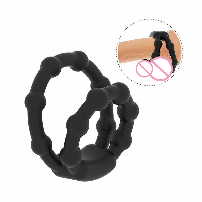 Semen Cock Penis Ring Flash In The Night Reusable Silicone Scrotum Penis Enlargement Delay Ejaculation Men Masturbation Toy Penis Rings