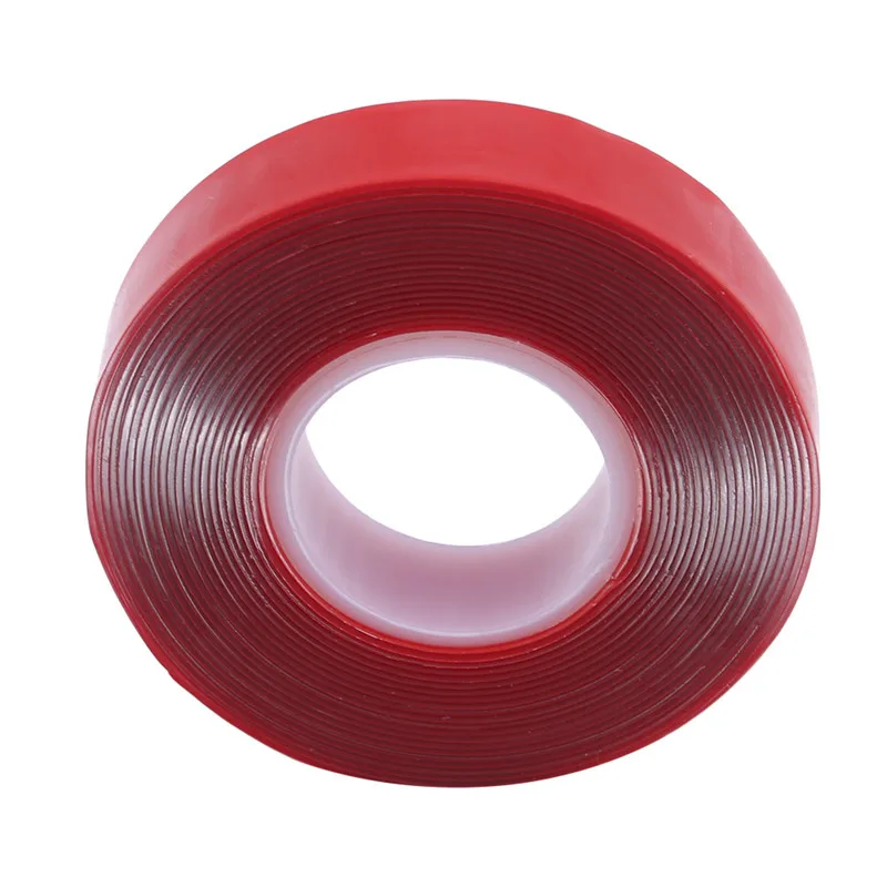 

Двухсторонняя длина 3 м ширина 8/10/12 мм красная прочная прозрачная клейкая лента для автомобилей акриловая кислота Стайлинг автомобильные наклейки