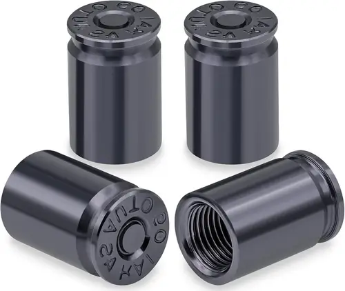 4PCS Bullet Shell Tire Valve Stem Caps, Aluminum Alloy Car Air Stem Cap for Cars, SUV, Trucks, Bikes, Motorcycles, Bicycles - Image 9