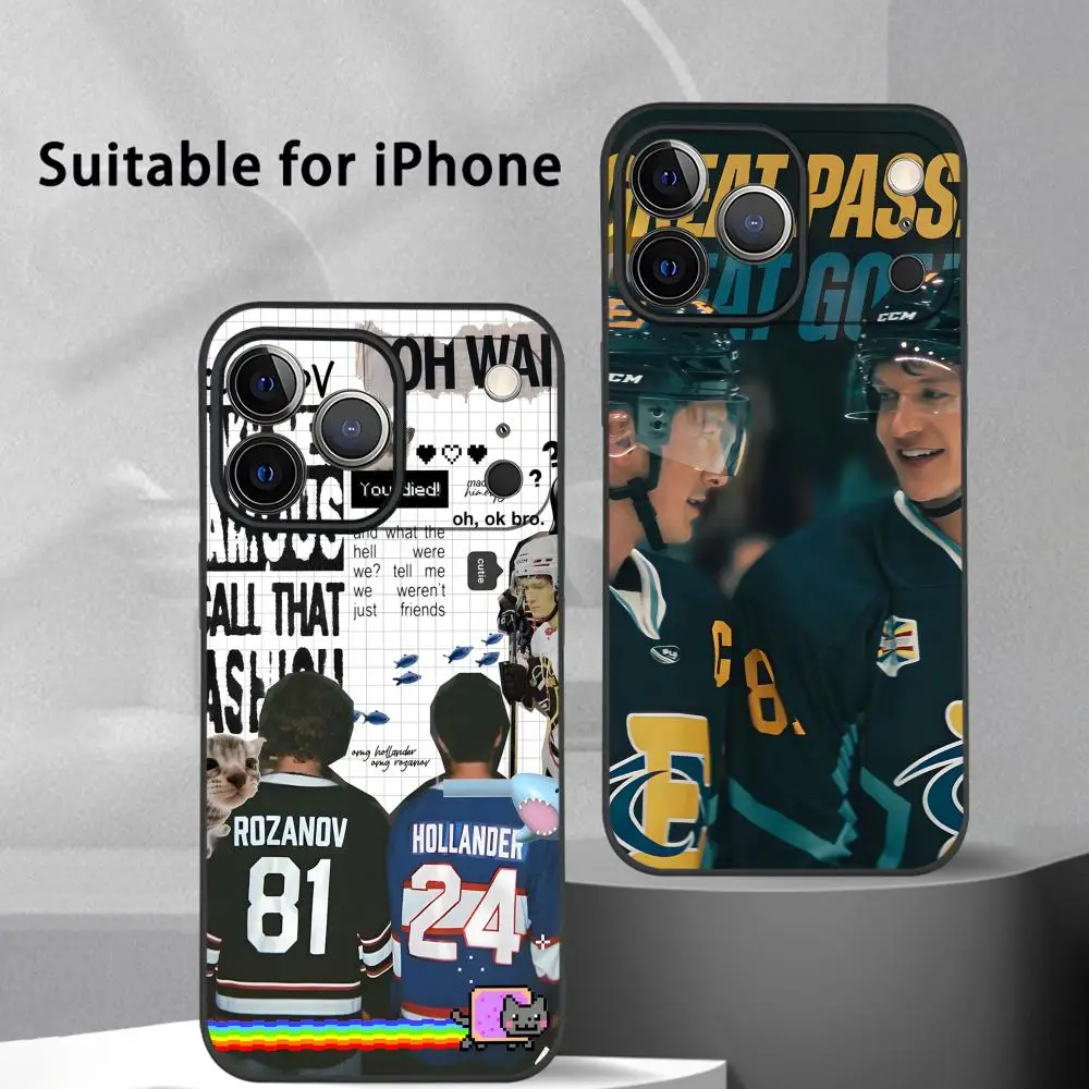 TV Series Inspired Heated Rivalry Black Frosted Soft Phone Case