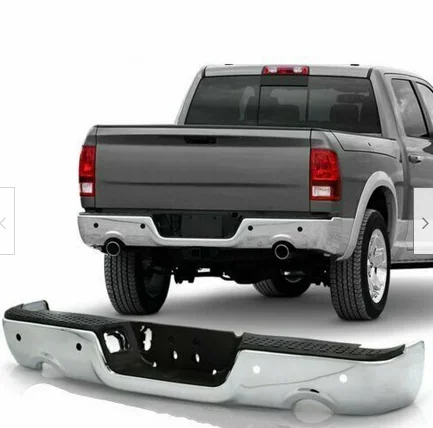 

Complete Chrome Steel Rear Step Bumper Assembly For 2009-2018 Dodge Ram 1500 10-12 Ram 2500 3500 Truck Pickup