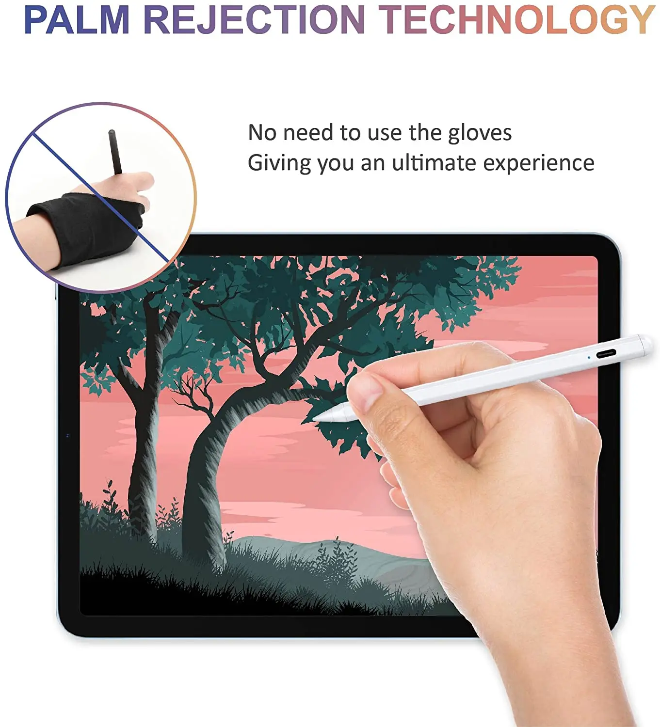 Stylus Pen for iPad Palm Rejection Alternative Apple pencil 2nd Gen ipad 2018-2022, Lapiz para iPad,iPad Mini,iPad Air