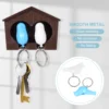 Birdhouse Shape Key Ring Pendant Wall Mount Keychain Holder for Home Dorm Stylish and Functional Key Organizer 3