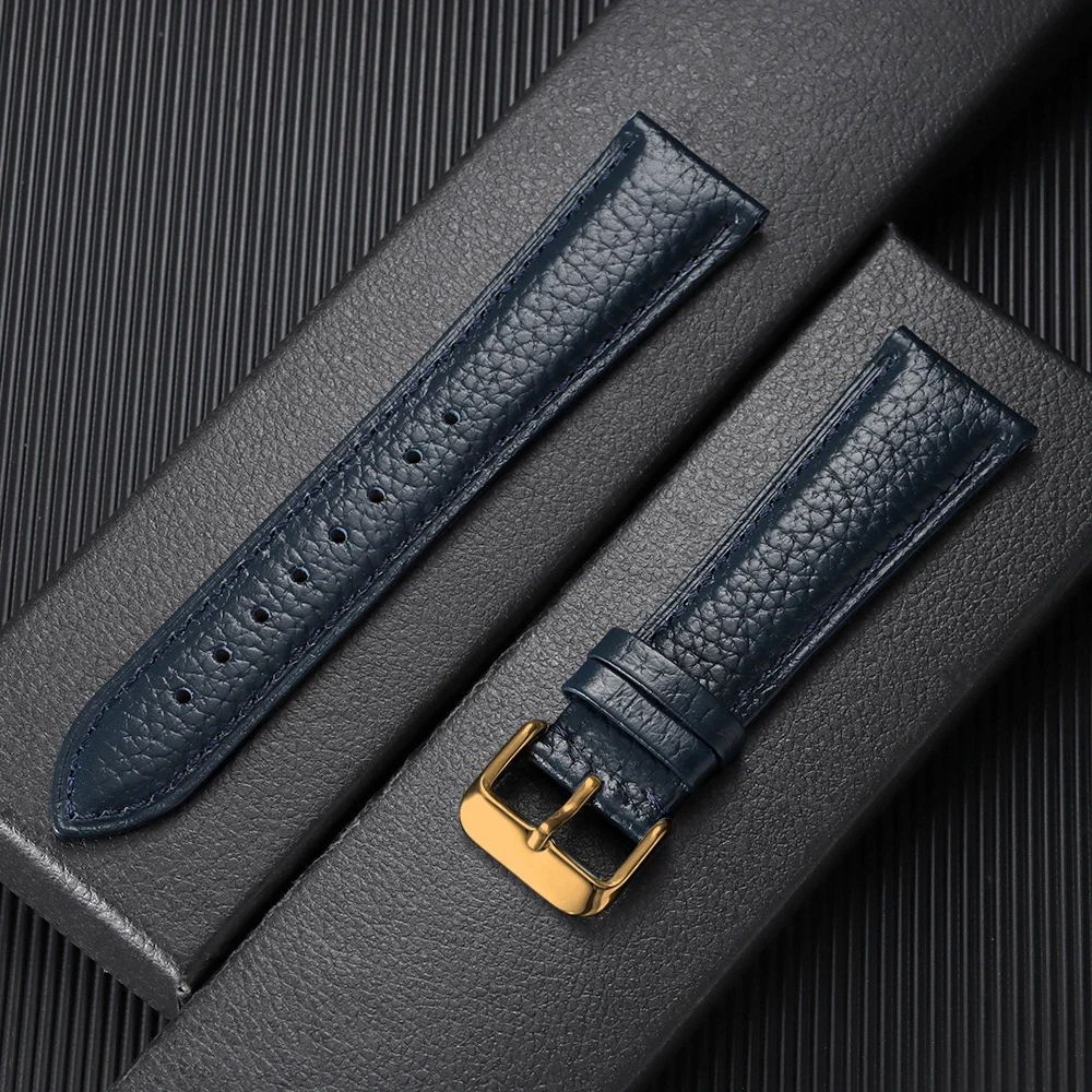 Premium Brown Leather Watch Band - Universal Business Strap