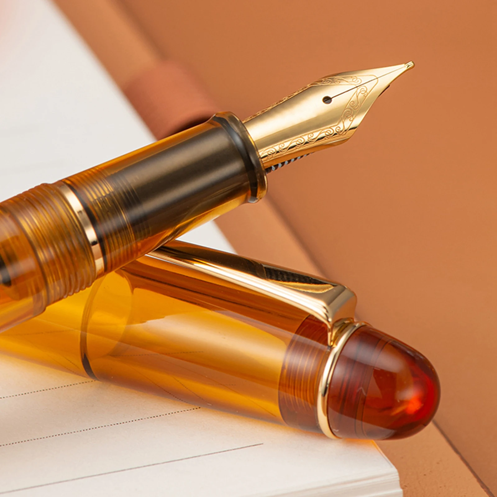 Asvine V126 Fountain Pen EF F M Nib Vacuum Filling Matte Acrylic ink Pen school office  supply calligraphy Writing gifts pens 5