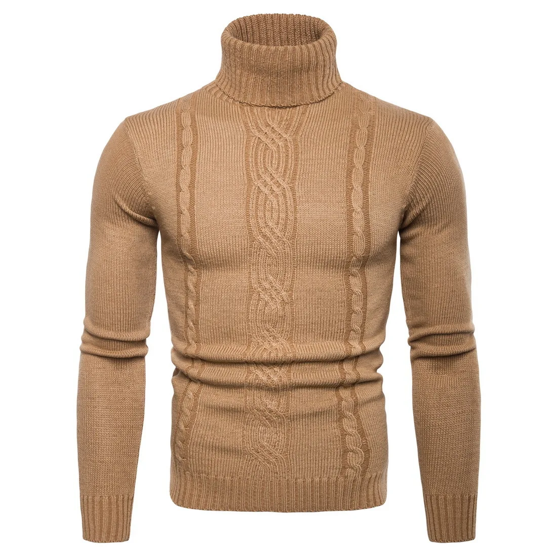 Mens Winter Knitting Pullover Long Sleeve Turtleneck Warm Men Jumper Sweater Solid Color Fashion Knitwear Man Sweaters SW04 new men s fashion v neck knit sweater male long sleeve pullover tops slim jumper knitwear autumn winter stripes sweaters for men