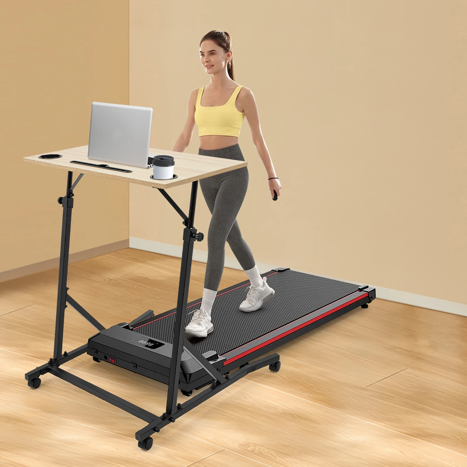 Verstellbarer Fahrradtrainer-Fitness-Schreibtisch 61*74*90-118cm Stehpult für Indoor-Cycling und Fahrradtrainer – Detail 6