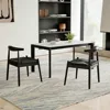 Dining Chairs Set of 2, Mid Century Modern Kitchen & Dining Chairs | Woven Rope Seat with Solid Wood Legs for Home, Outdoor Use 2