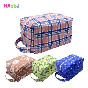 MABOJ-Bolsa de pañales de tela reutilizable para bebé, impermeable, a la moda, para mamá, almacenamiento de pañales de viaje de gran capacidad