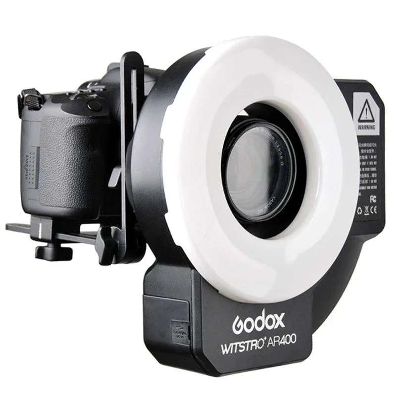 Godox Witstro AR400 400WS 200WS Flash Light Speedlite LED Ring Video Light With Li-ion Battery for C/N CD50 T03 2Y