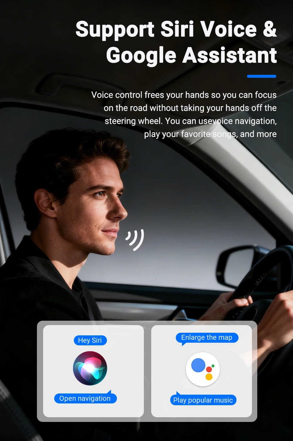 Neuer kabelloser Carplay/Android Auto Adapter 5GHz WiFi Smart Dongle 2in1 für Volvo Benz Audi Kia Hyundai VW Mazda Cadillac Peugeot – Detail 8