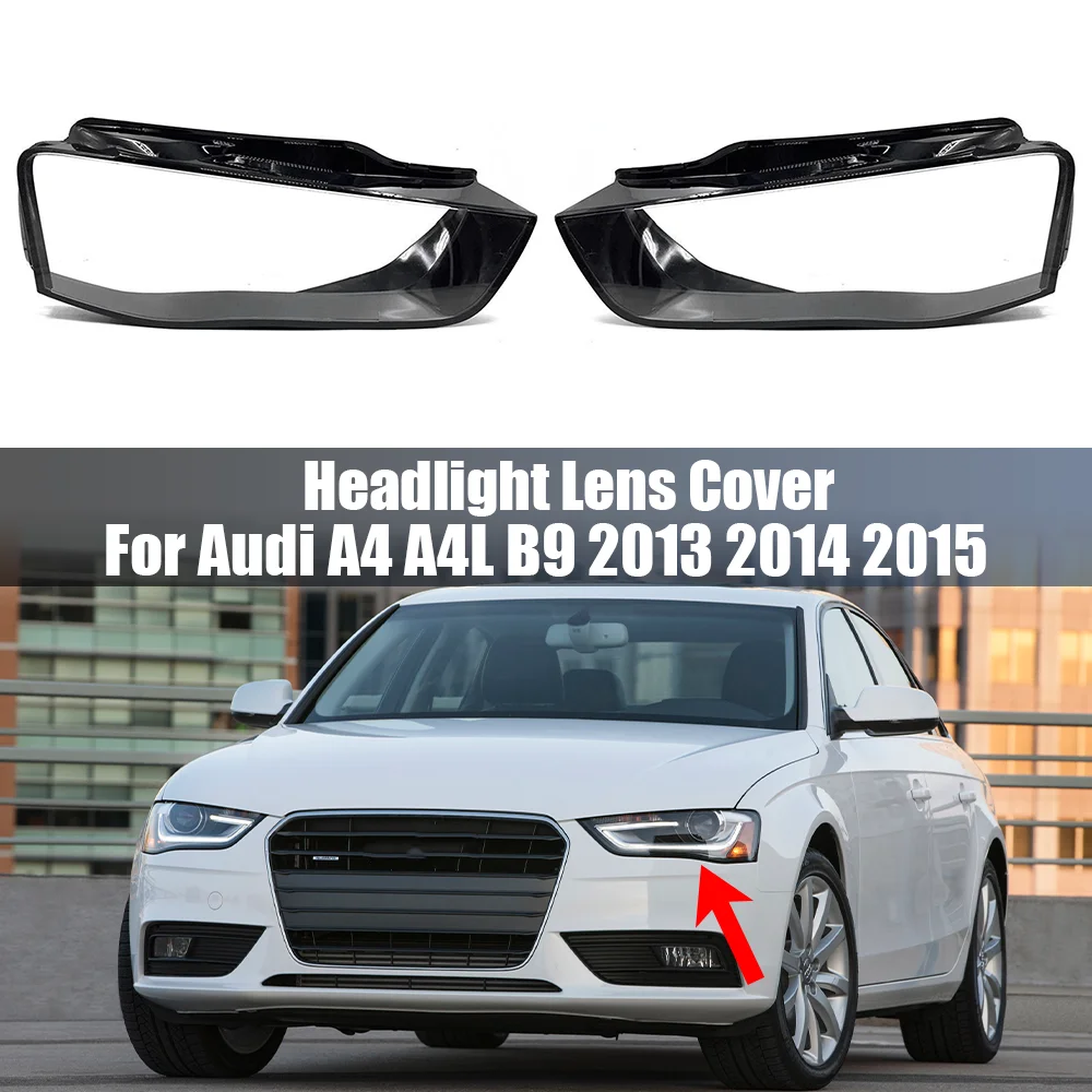 

Прозрачная лампа-налобный фонарь для Audi A4, A4L, B9, 2013, 2014, 2015, лампа-налобный фонарь из оргстекла