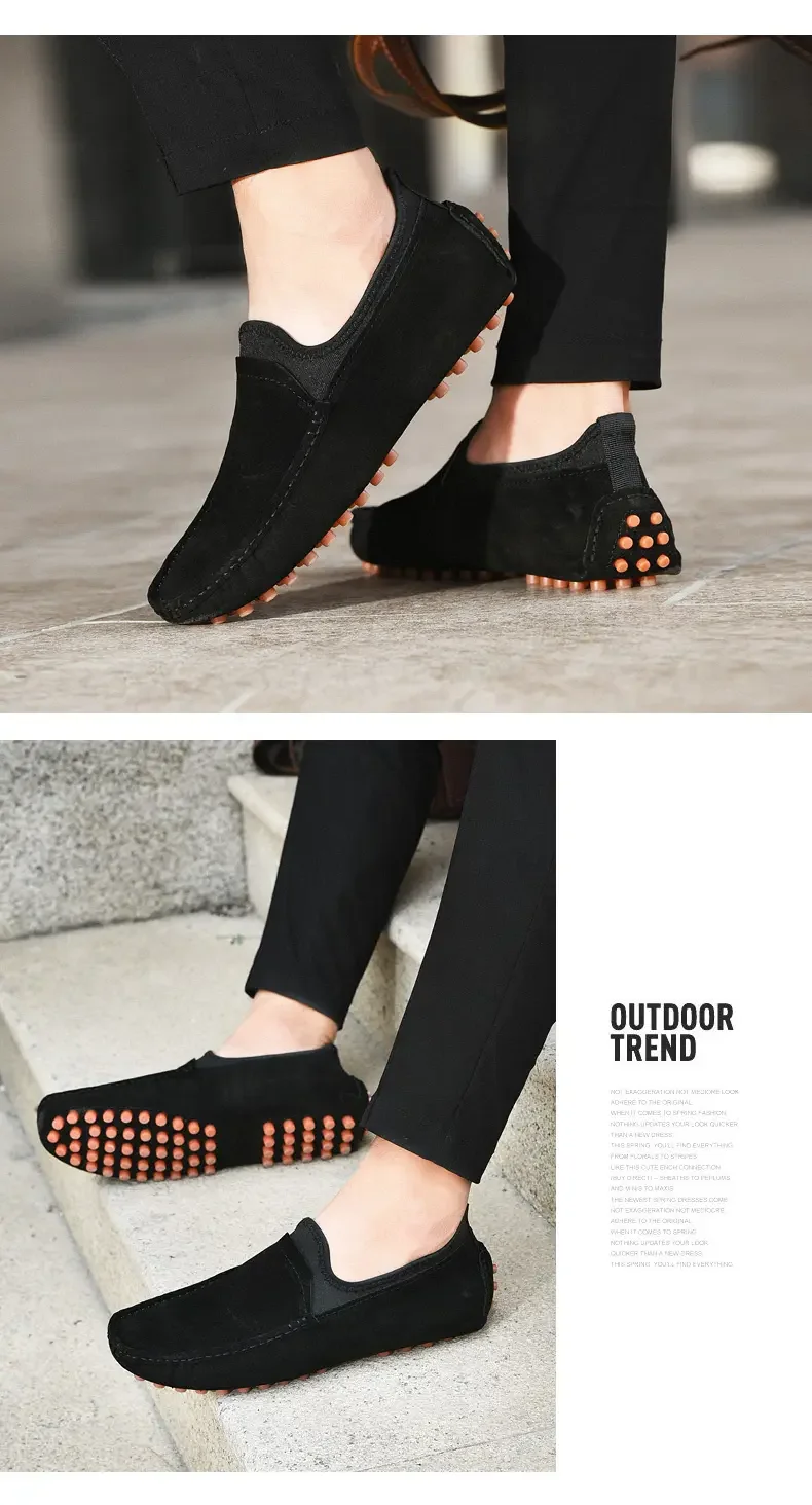 Men's loafers stitch details