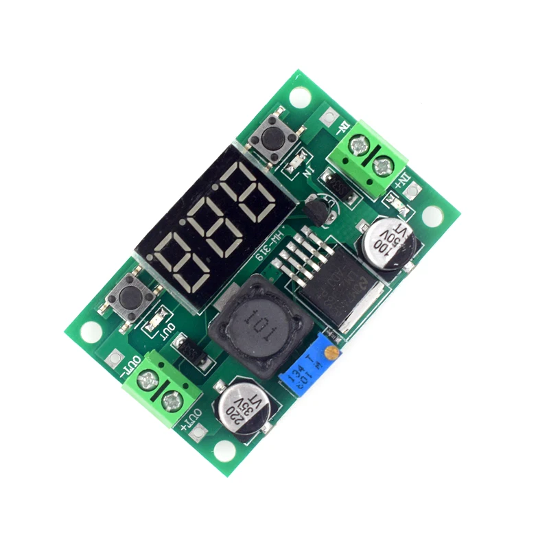 DC-DC 벅 컨버터 스텝 다운 전원 공급 장치 모듈, LM2596S, LM2596, 조정 가능한 DC4V-40V 전압 조정기, 디지털 디스플레이
